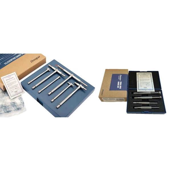 Hhip Dasqua Small Hole Gages & 8-100mm/5/16-4 X 6in Telescoping Gages 9999-0041 - main